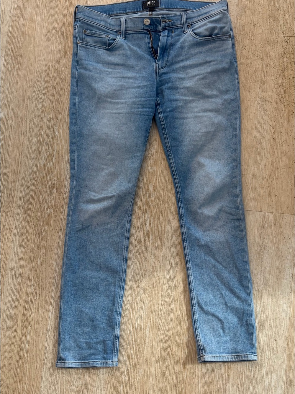 Paige Transcend Vintage Lennox Slim Jeans - Light Blue